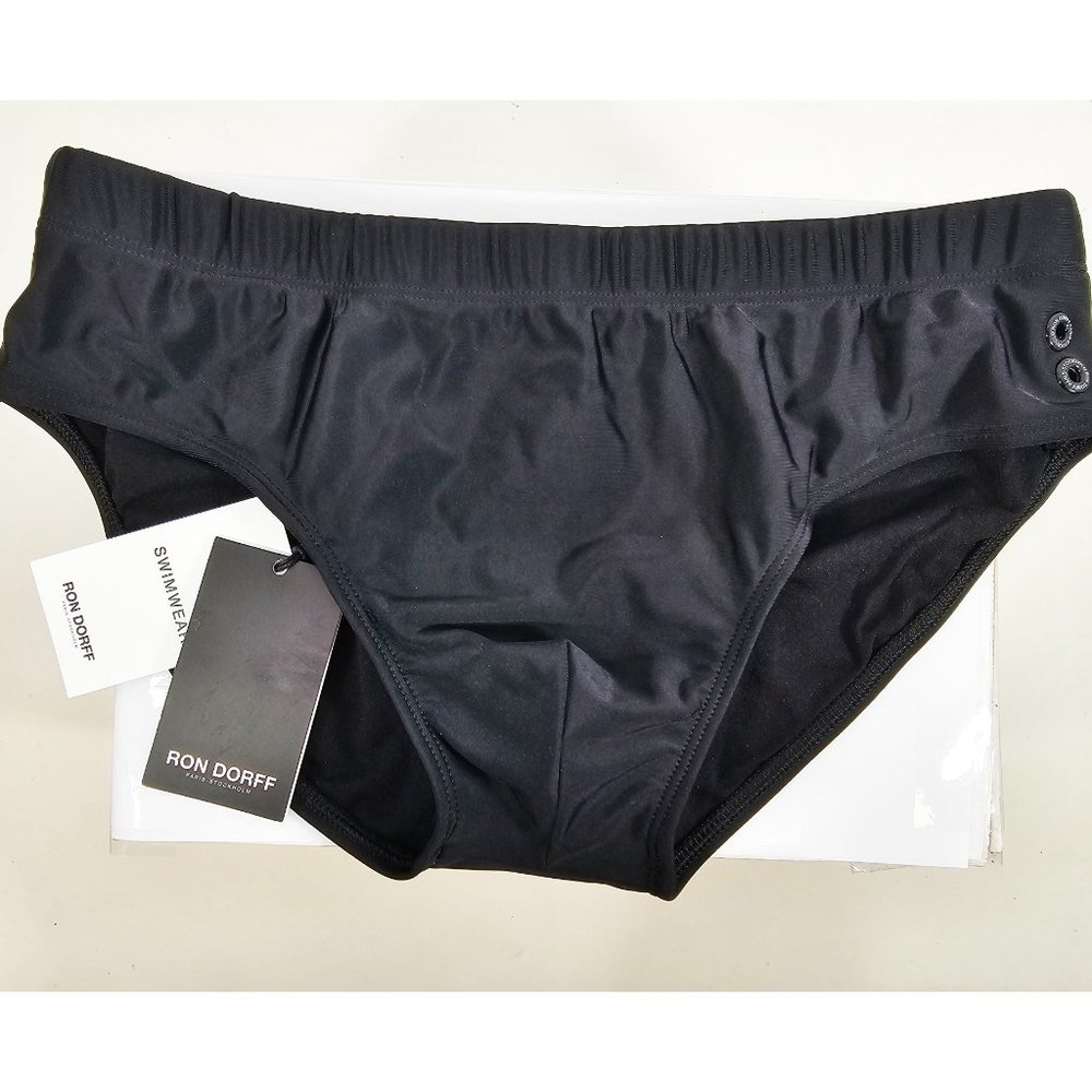 Ron Dorff Swim Briefs Men S M L XL Black Lined Quick Drying Designer Bikini NWT
